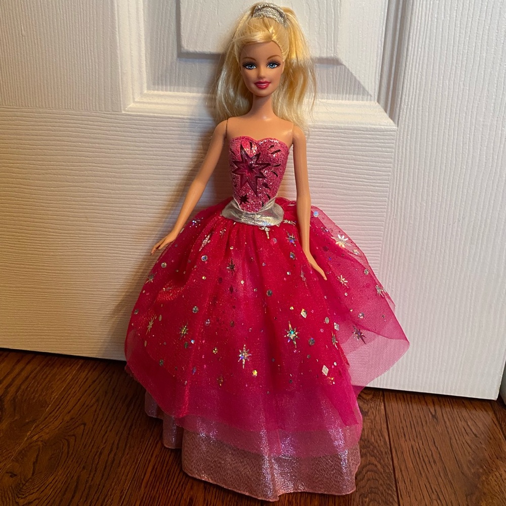 2009 Barbie A Fashion Fairytale Doll Used Lights & Music